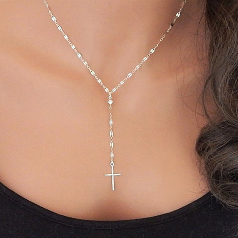 Cross Necklace For Men Jesus Cross Christianity Pendant Necklace Jewelry Charm