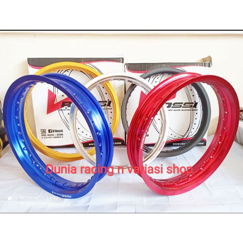 Velg Rossi 140 160 185 215 250 ring 18 - Velg Rossi Lingkaran Rossi  140 18 / 160 18 / 185 18 /  215 18 / 250 18 Hitam Silver Gold Merah Biru