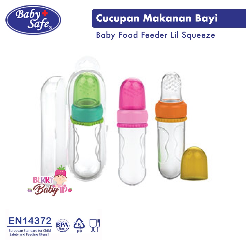 Baby Safe Food Feeder Cucupan Makan Bayi Lil Squeeze Silikon JP030 Fruit Feeder BBS069 Berry Mart