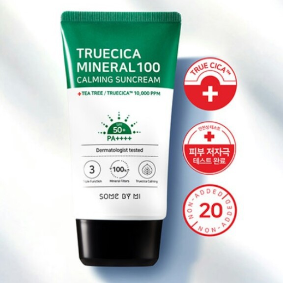 Somebymi Sunblock Sunscreen Truecica Mineral Calming Tone-Up Suncream 50ml (BPOM)