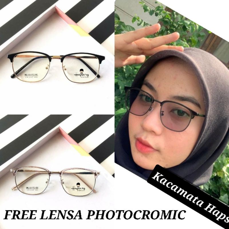 FRAME KACAMATA MINUS + LENSA PHOTOCROMIC | KACAMATA WANITA &amp; PRIA 2783 | ANTI RADIASI | ANTI UV