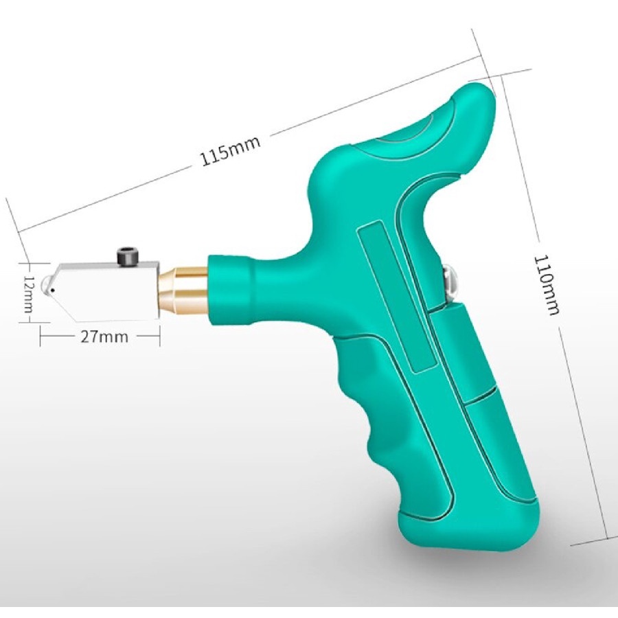 Pisau Pemotong Kaca Glass Diamond Cutter Tile Handheld - AI3032 - Green