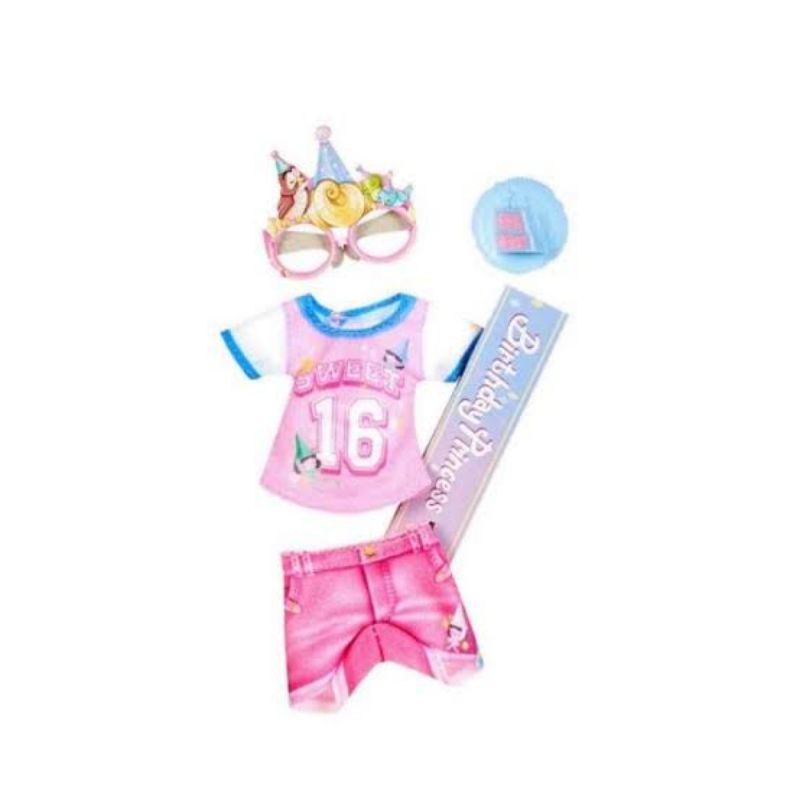 ORI original princess aurora disney comfy squad fashion pack birthday baju boneka doll mainan anak