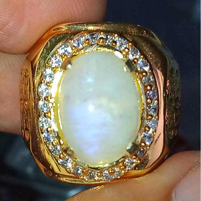 Termurah Batu natural biduri bulan ori srilangka siap pakai