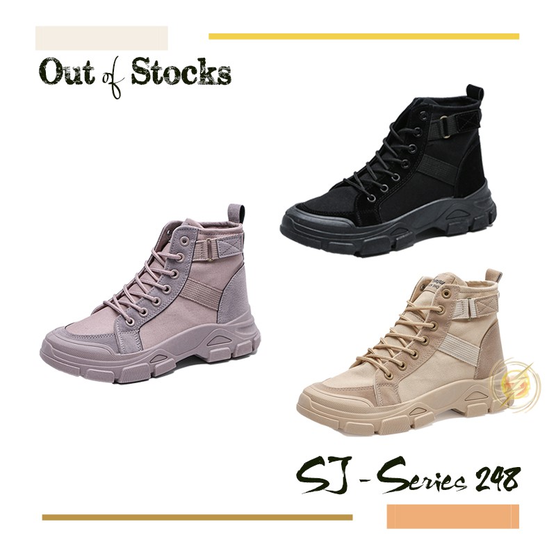 [OOS] Sepatu Sneakers Boots Wanita ROSE Kualitas Import Premium - 248