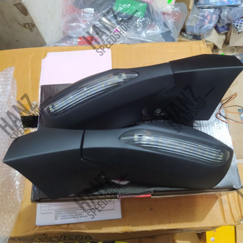 SPION NMAX LIPAT + SEIN PLASTIK ABS 1SET ISI 2Pcs , SPION NMAX MODEL MOBIL LIPAT HITAM