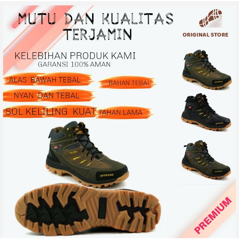 sepatu  pria safety boot  sneakers touring hiking outdoor original grade A Premium terbaru kekinian-2