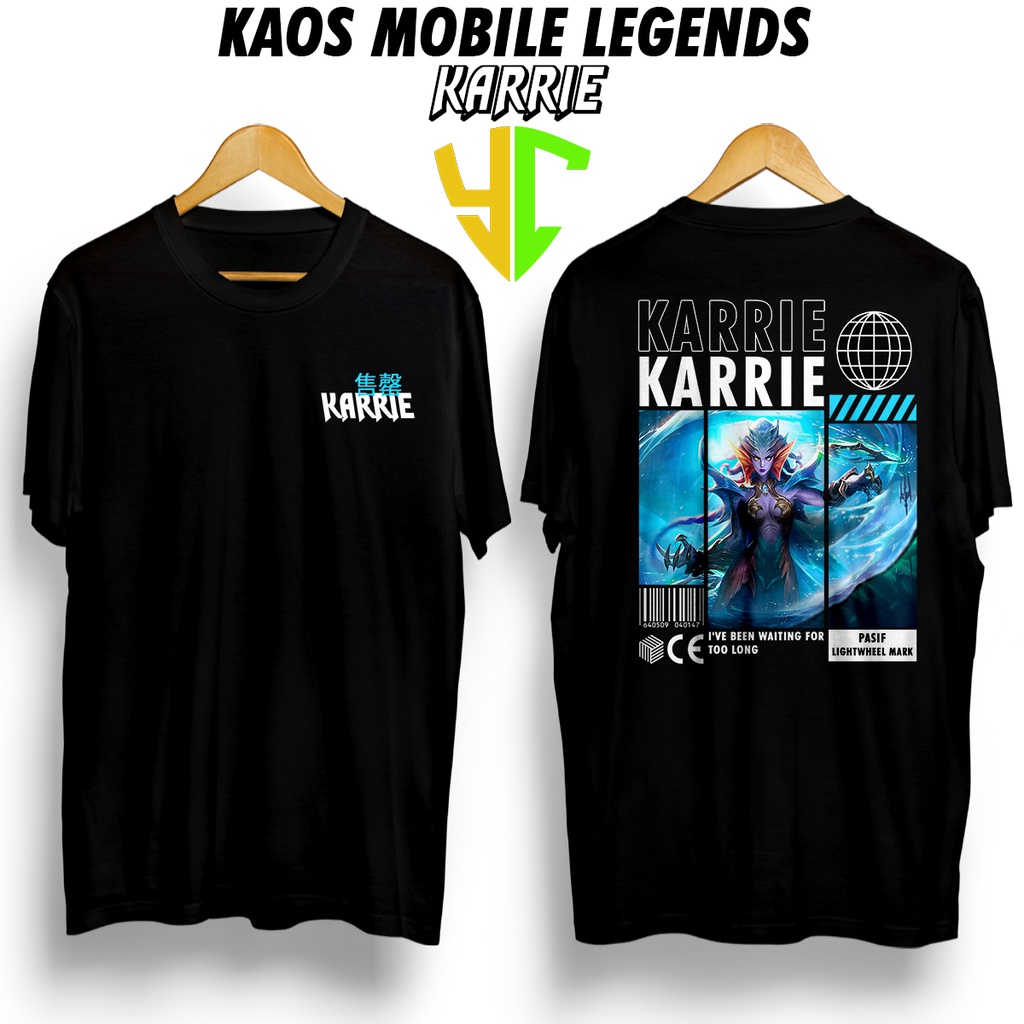 YC Kaos StreetWear Hero ML (KARRIE EPIC) Bisa Request Hero, Kaos Pendek Pria Kaos Premium Kaso Stree