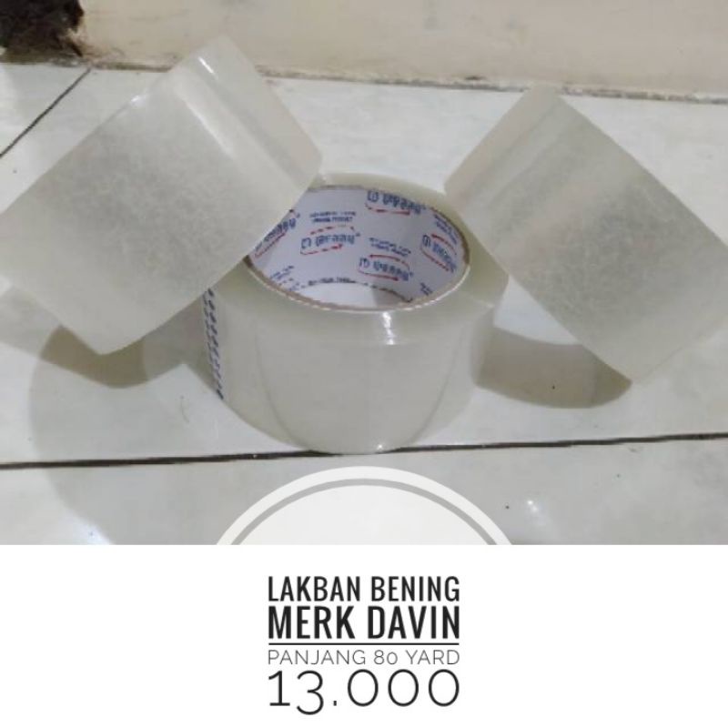 

Lakban isolasi bening packing olshop murah