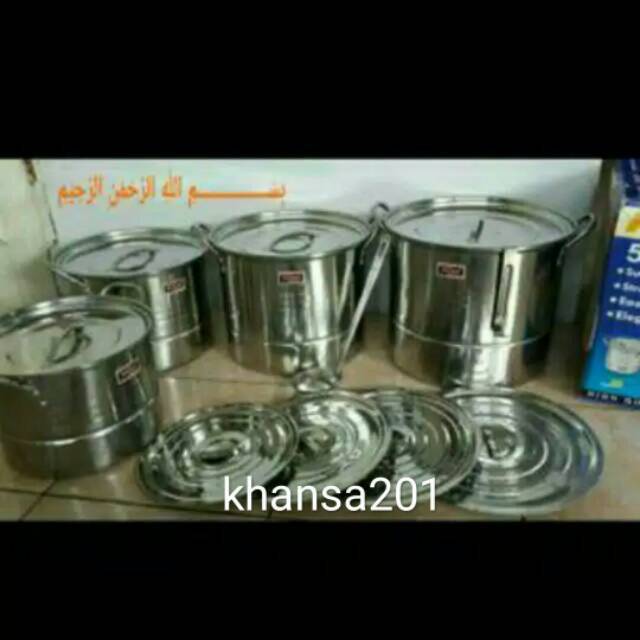 Panci set steamer stock pot nagako 555