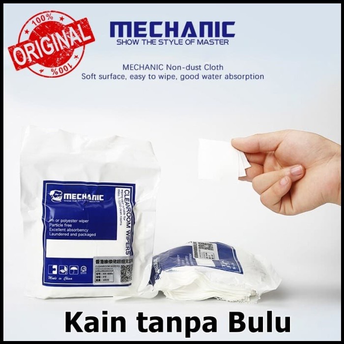 Original MECHANIC Kain Tanpa Bulu Non Dust Cloth HK4090 4 in 10x10 cm