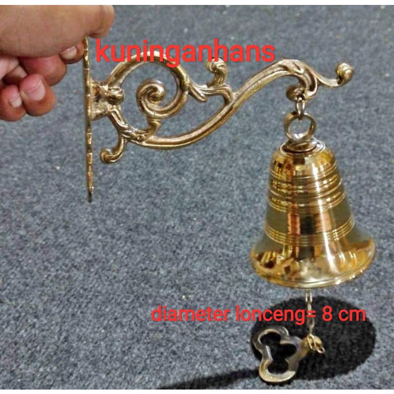 lonceng bel pagar rumah / ukir bel lonceng rumah kuningan