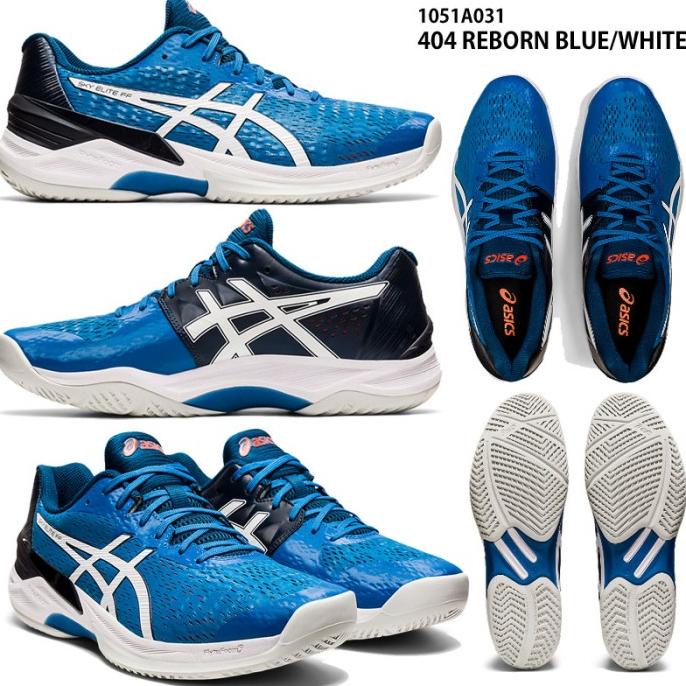 [[COD]] Sepatu Voli Voly Volley Asics Sky Elite FF Low Reborn Blue Original NEW Kode 938