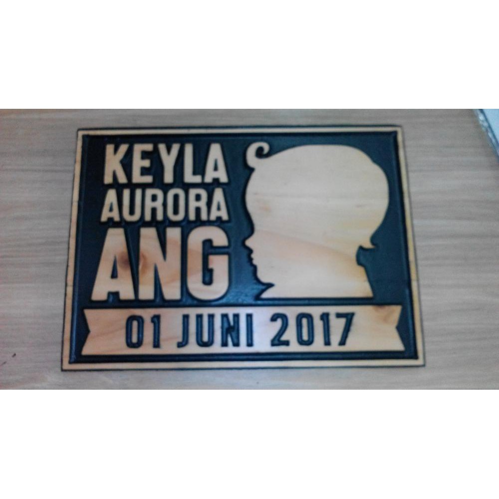 

Papan Nama - Born Sign Custom Design