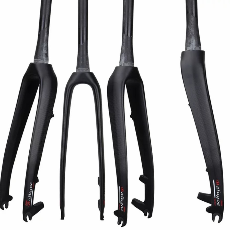 Balugoe Fork Carbon Rigid Tapered Fork Taper Sepeda Roadbike MTB Grave
