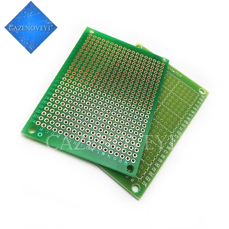 5pcs / Lot Papan Sirkuit Pcb Prototipe 2x8cm 2x8 3x7cm 3x7 4x6cm 4x6 5x7cm 5x7 Sisi Ganda Universal