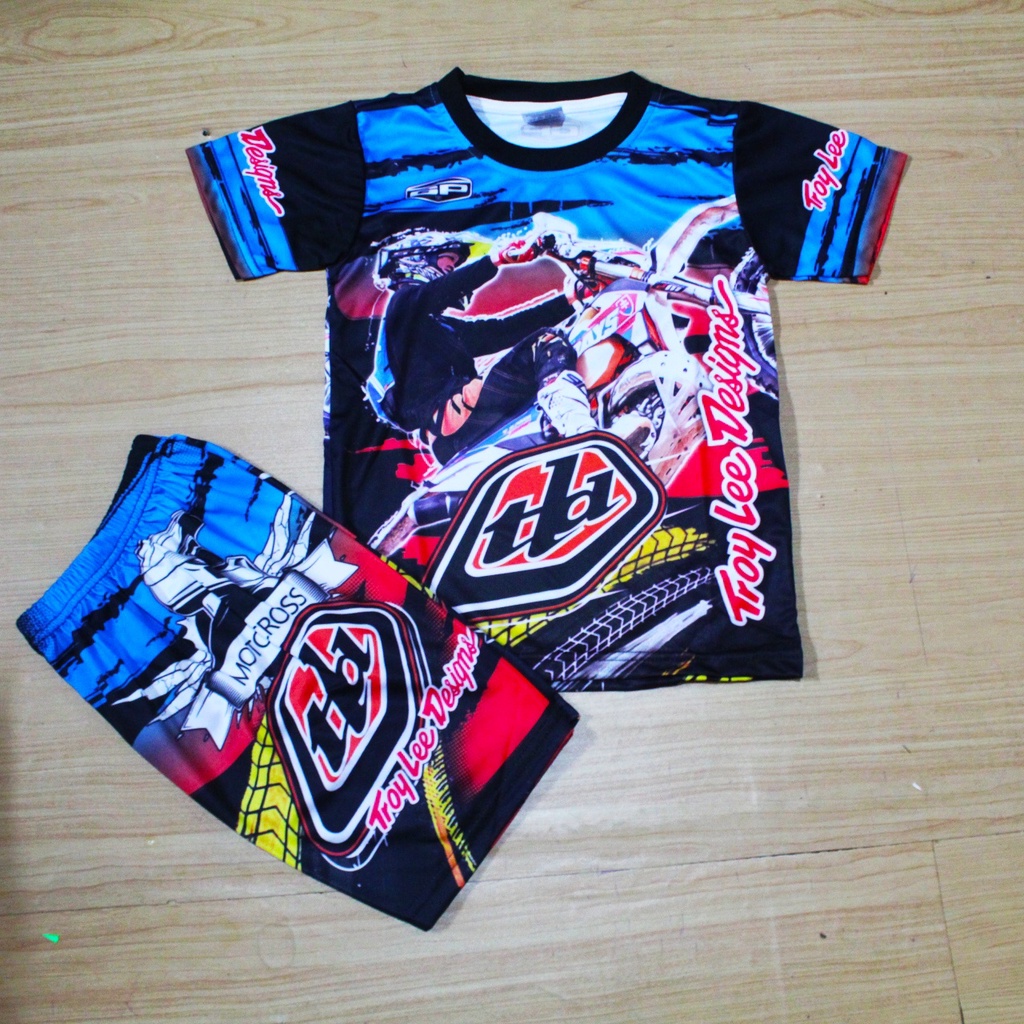 jersey baju cross motor/baju setelan sepeda anak