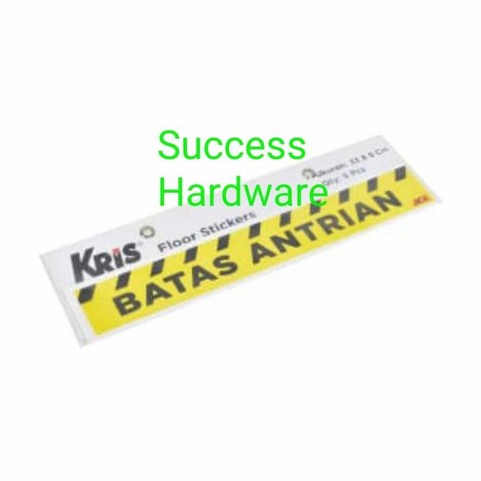 

#####] KRIS SET STIKER LANTAI BATAS ANTRIAN 5 PCS FLOOR STICKER SIGN LABEL