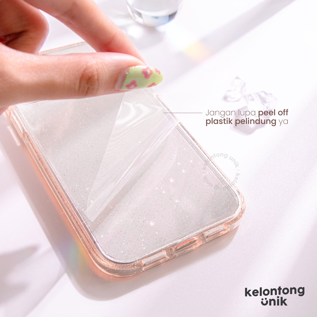 (Seri  1) For iPhone - Blink Blink Glittery Stardust Acrylic Case