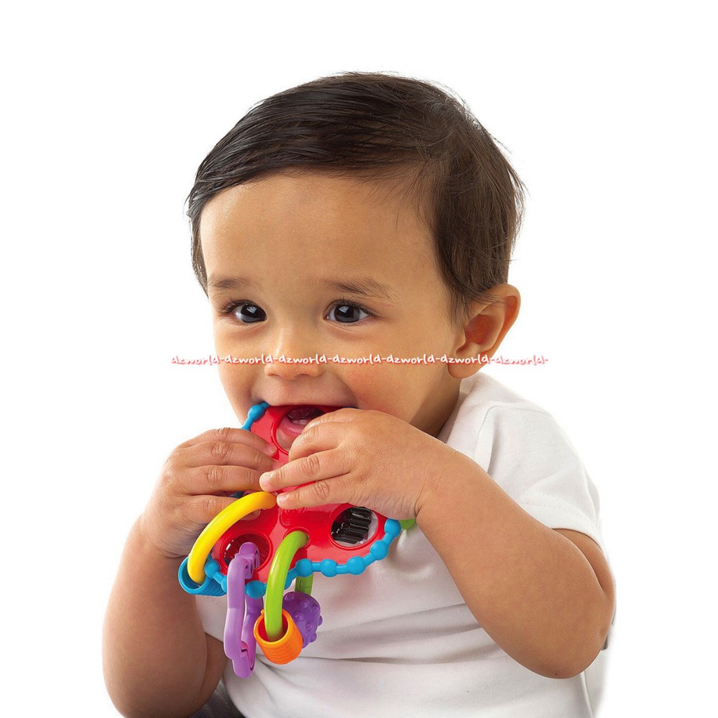 Playgro Round About Activity Rattle Mainan Gigitan Bayi Main Untuk gigit Bayi Teeth Play Gro