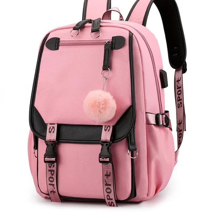 Produk✬↕ HT0DJ Tas Ransel/Tas Anak Sekolah Laki laki Simple SD SMP SMA Ransel Backpack Cowok Cewek 6