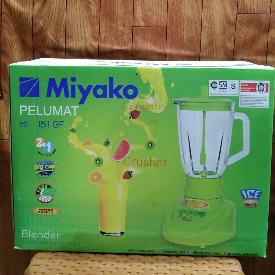 BLENDER 2 IN 1 / BLENDER KACA MIYAKO BL 151 GF GELAS KACA 2 IN 1