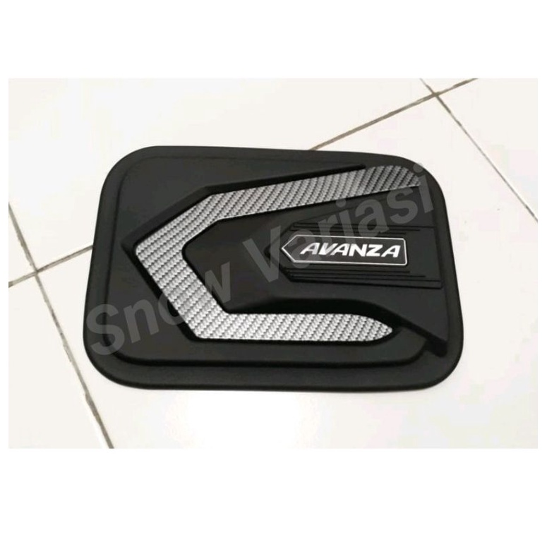 Tank cover all avanza hitam carbon