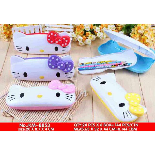 Tempat Pensil Bentuk Hello Kitty Souvenir Unik Karakter 