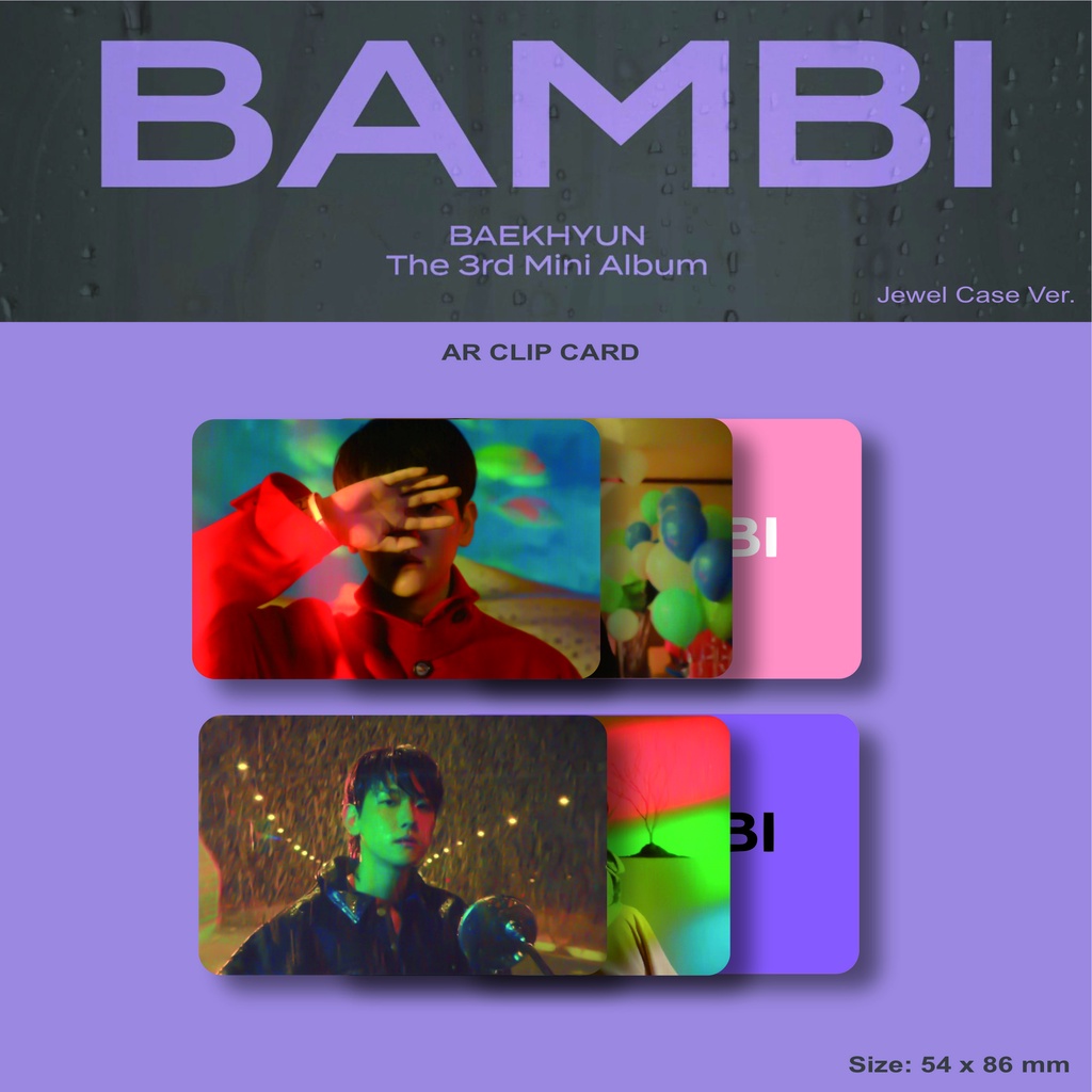 [Photocard] EXO Baekhyun Bambi AR Ver - Unofficial