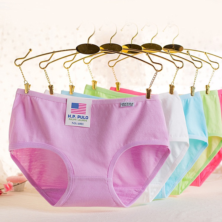 BEE - Undies Celana Dalam Wanita Polos Mid Waist Pakaian Dalam Import Cd Wanita PULO A001