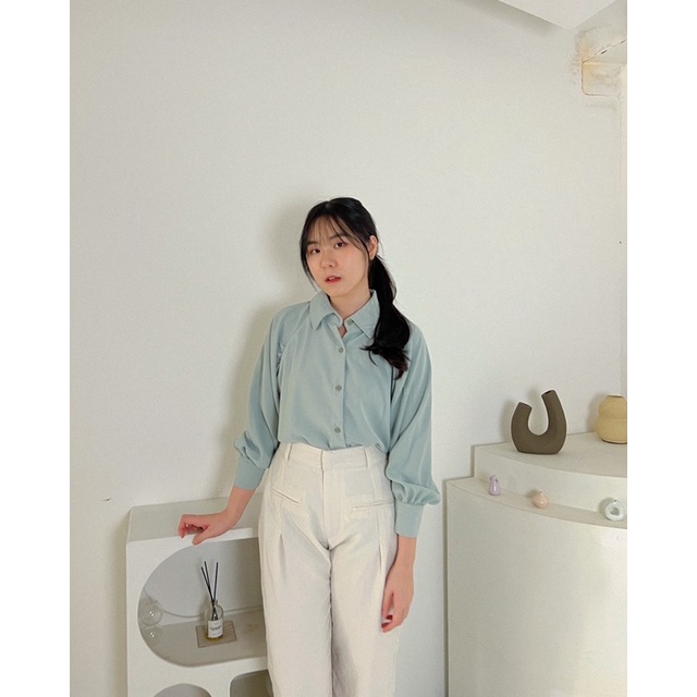 KANON - Ginger Basic Shirt - Kemeja basic kantor / kuliah korean look