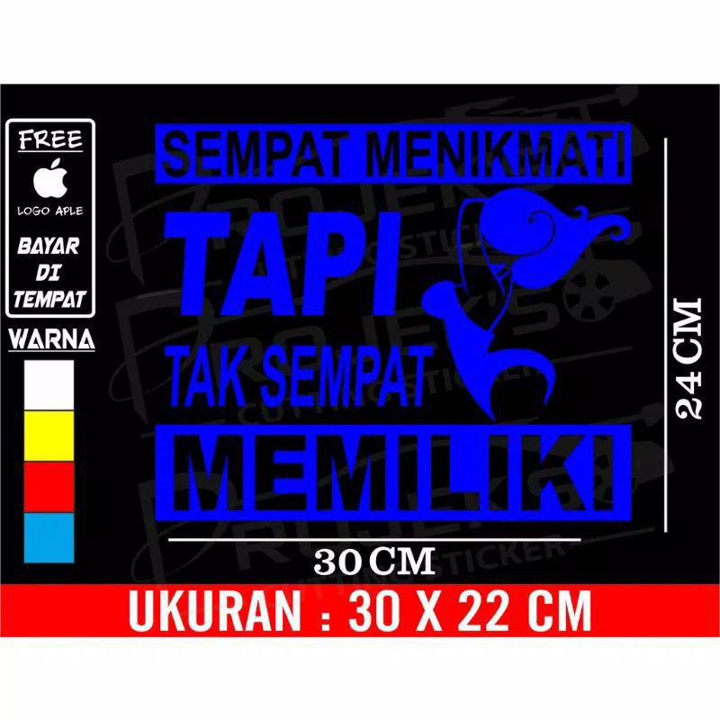 stiker kata kata stiker mobil truk sticker lucu