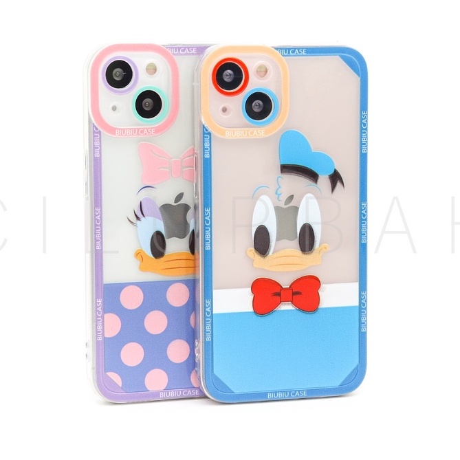 Soft Case Cartoon Donald Duck Full Lens Cover For iPhone 7 8 SE 7+ 8+ X XR XS 11 12 13 Mini Pro Max