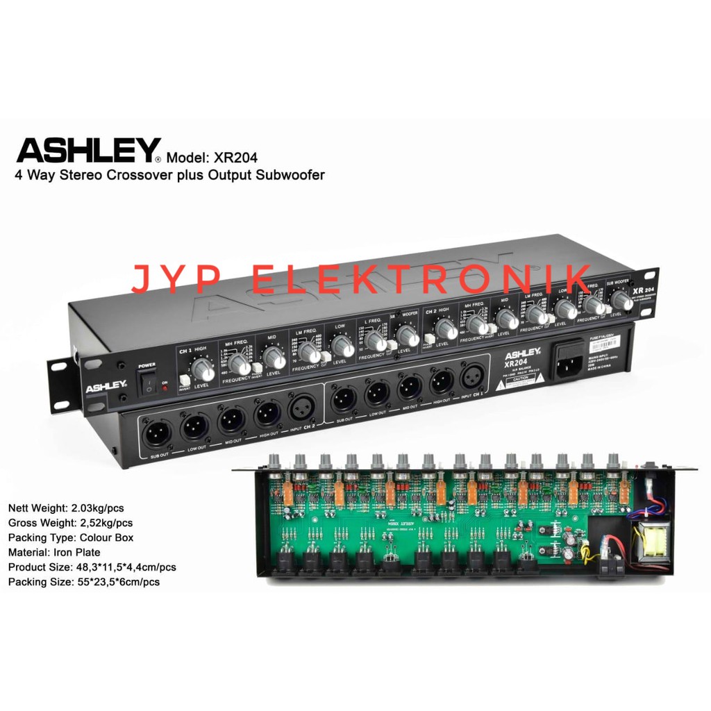 CROSSOVER/CROSOVER ASHLEY XR204 / XR 204 4 WAY STEREO ORIGINAL
