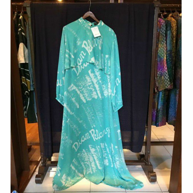 Nesya Dress Ceruti by Dian Pelangi TERBARU Busana Pesta Muslim Batik Tiedye Cantik Anggun Casual