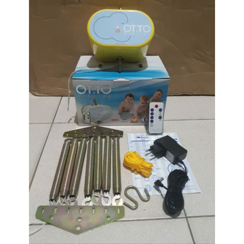 Ayunan listrik otto baby musik, timer, remote JAPAN motor