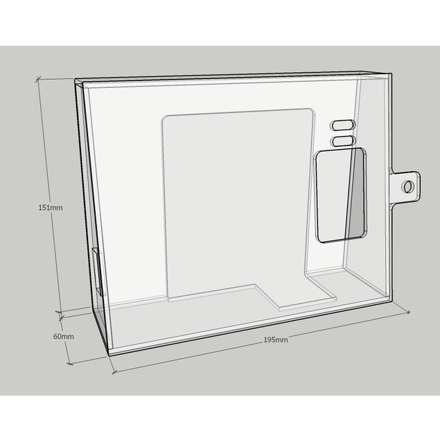 COVER AKRILIK FINGER PRINT SOLUTION P207