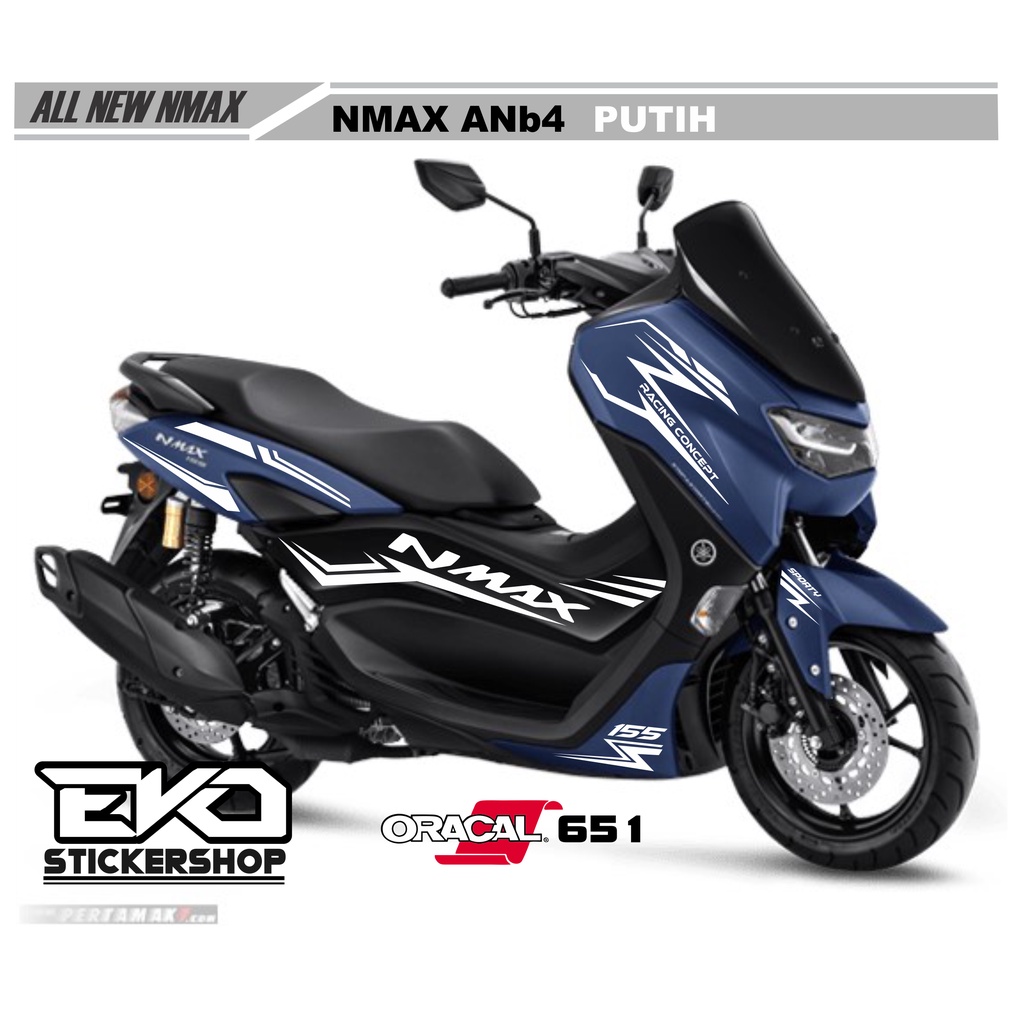 STIKER ALL NEW NMAX BIRU CUTTING STICKER RACING