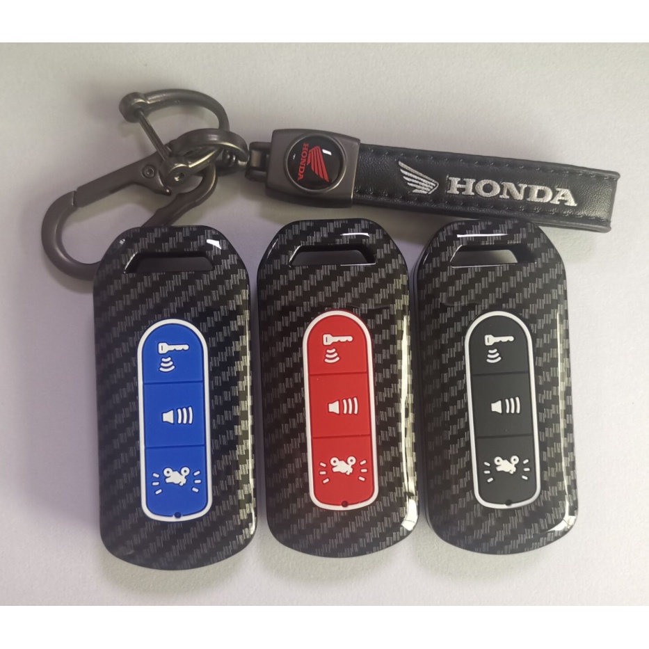 1pc Case Kunci Bahan Silikon Carbon Fiber Untuk Honda PCX 125 150 SH125 150 Super Cub 125 Honda