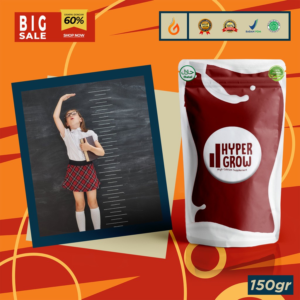 

HYPER GROW SUSU – Peninggi Badan Terlaris / susu penambah tinggi badan