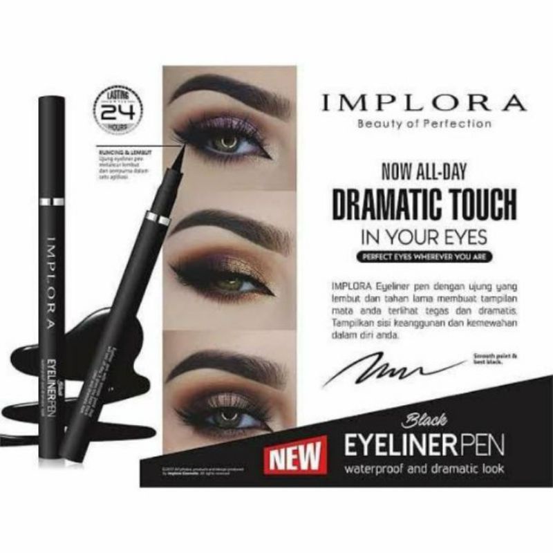 Eyeliner Dan Mascara Implora Pen Black Dramatic Touch