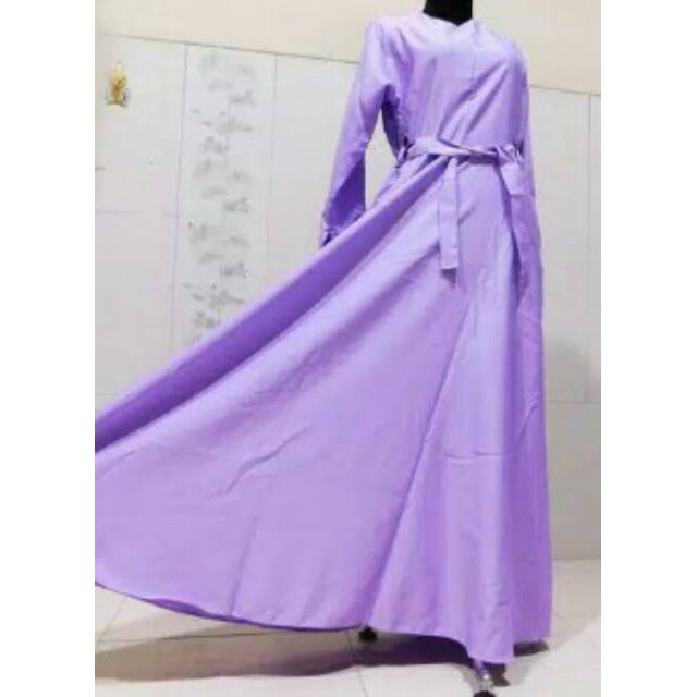 Dress syari busana muslim lebaran baju wanita hijab fashion daily simple instan abaya  maxidress