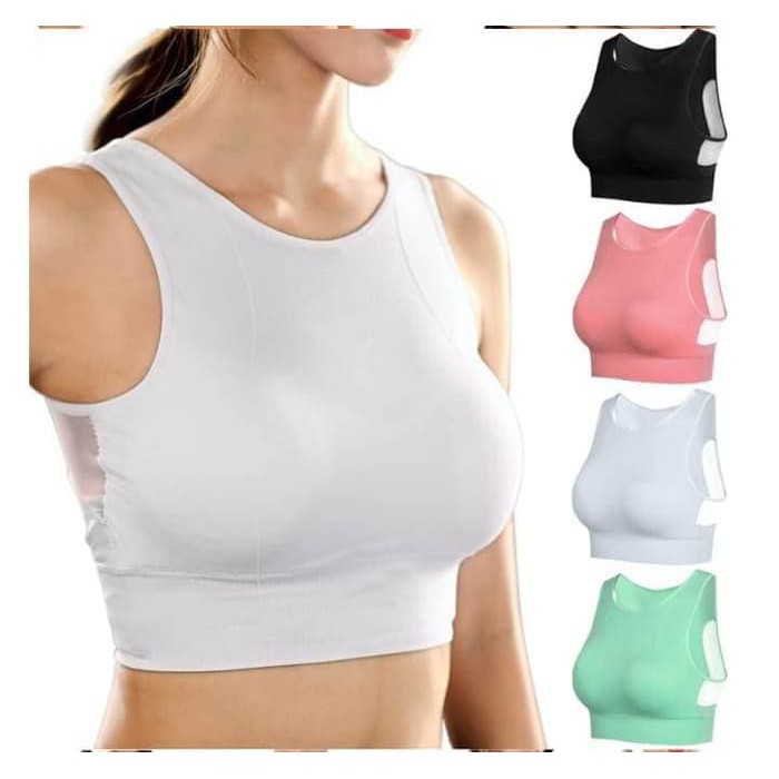 Unik Sport Bra Genie Bra Pastel Yoga Bra Baju Gym Wanita Premium Quality   Hitam  S Limited