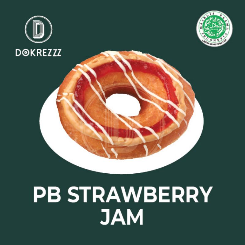 

PB Strawberry Jam Premium Doughnut