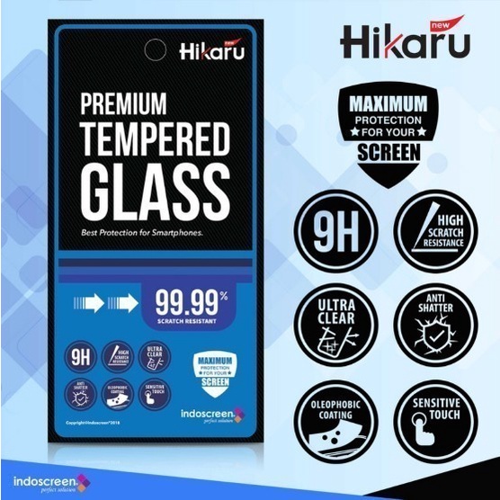 Vivo Y01 Y15S Hikaru Premium Tempered Glass Anti Gores Kaca Bening White_Cell
