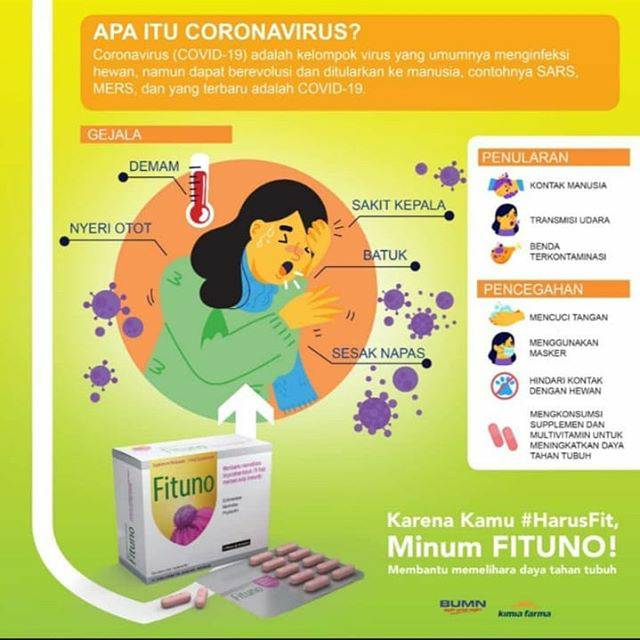 Fituno Multivitamin Daya tahan tubuh Kimia farma untuk cegah corona