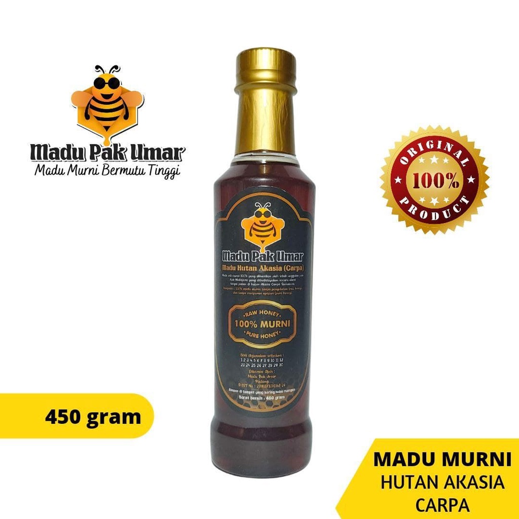 [COD bisa] Madu Lebah Hutan Akasia Carpa Carva Pak Umar Raw pure Honey APis Mellifera