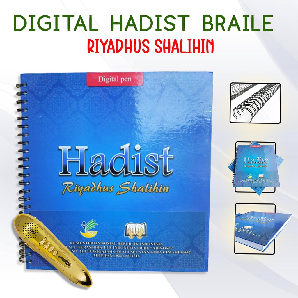 Alquran dan Hadist Digital Pen Braille