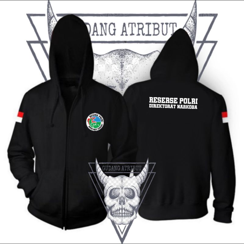 JAKET.SWEATER.ZIPPER.RESERSE.POLRI.DIREKTORAT.NARKOBA.