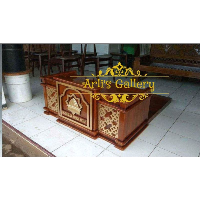 meja majelis taklim, meja ngaji kayu jati